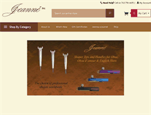 Tablet Screenshot of jeanne-inc.com